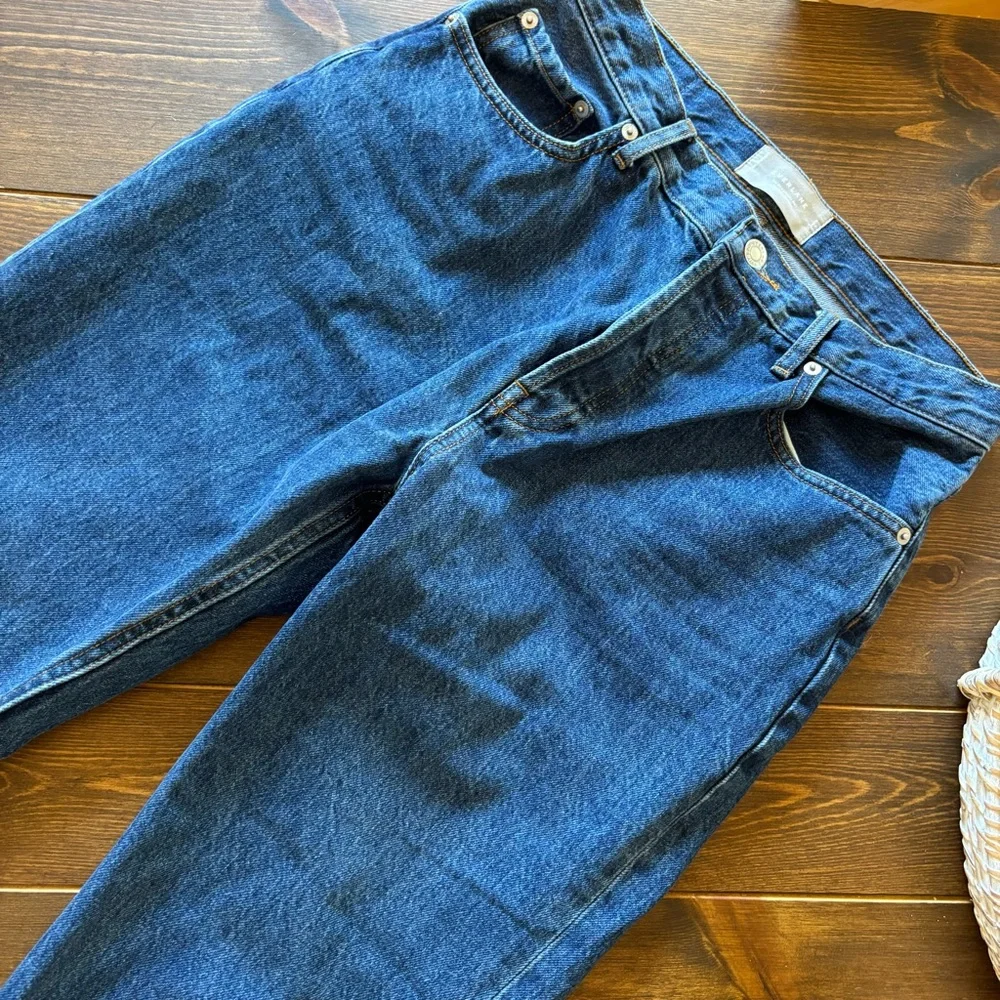 Everlane THE '9OS CHEEKY® JEAN in Organic Cotton Size 29 Dark Wash Ankle Length - Picture 9 of 11